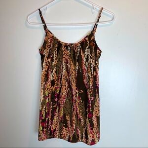 CAbi Watercolor Floral Print Camisole